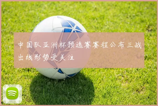 中国队亚洲杯预选赛赛程公布三战出线形势受关注